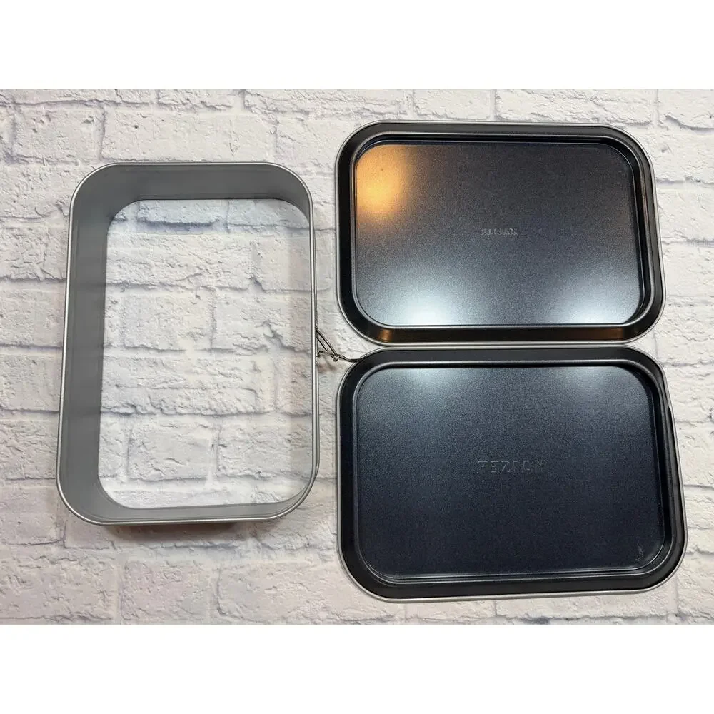 Kaiser Rectangular Springform Cake Pan 13x9” Non-stick Xtra Base to use as Cover